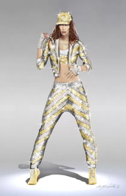 Jennifer Lopez 2012 tour - tracksuit by Christian Cordella