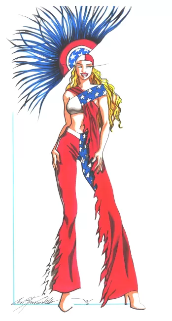 USA Theme Park costume by Christian Cordella