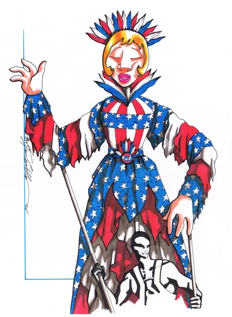 USA Theme Park costume by Christian Cordella