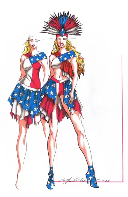 USA Theme Park costume by Christian Cordella