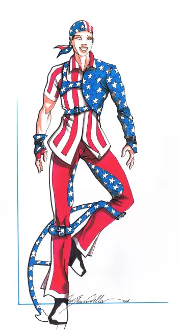 USA Theme Park costume by Christian Cordella