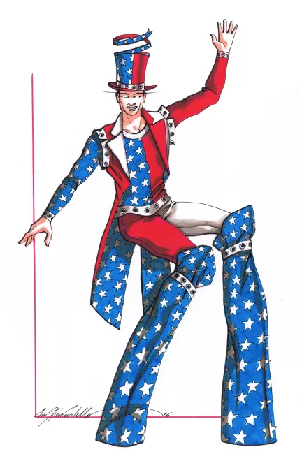 USA Theme Park costume by Christian Cordella